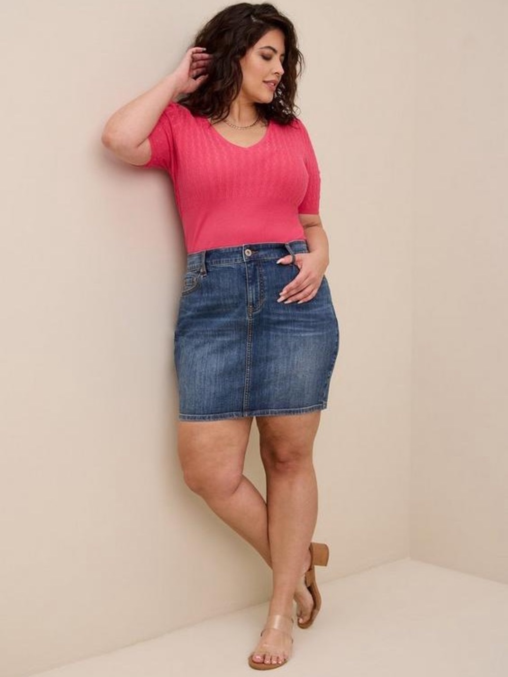 NWT Torrid Mini Denim Straight Skirt - Picture 2 of 9